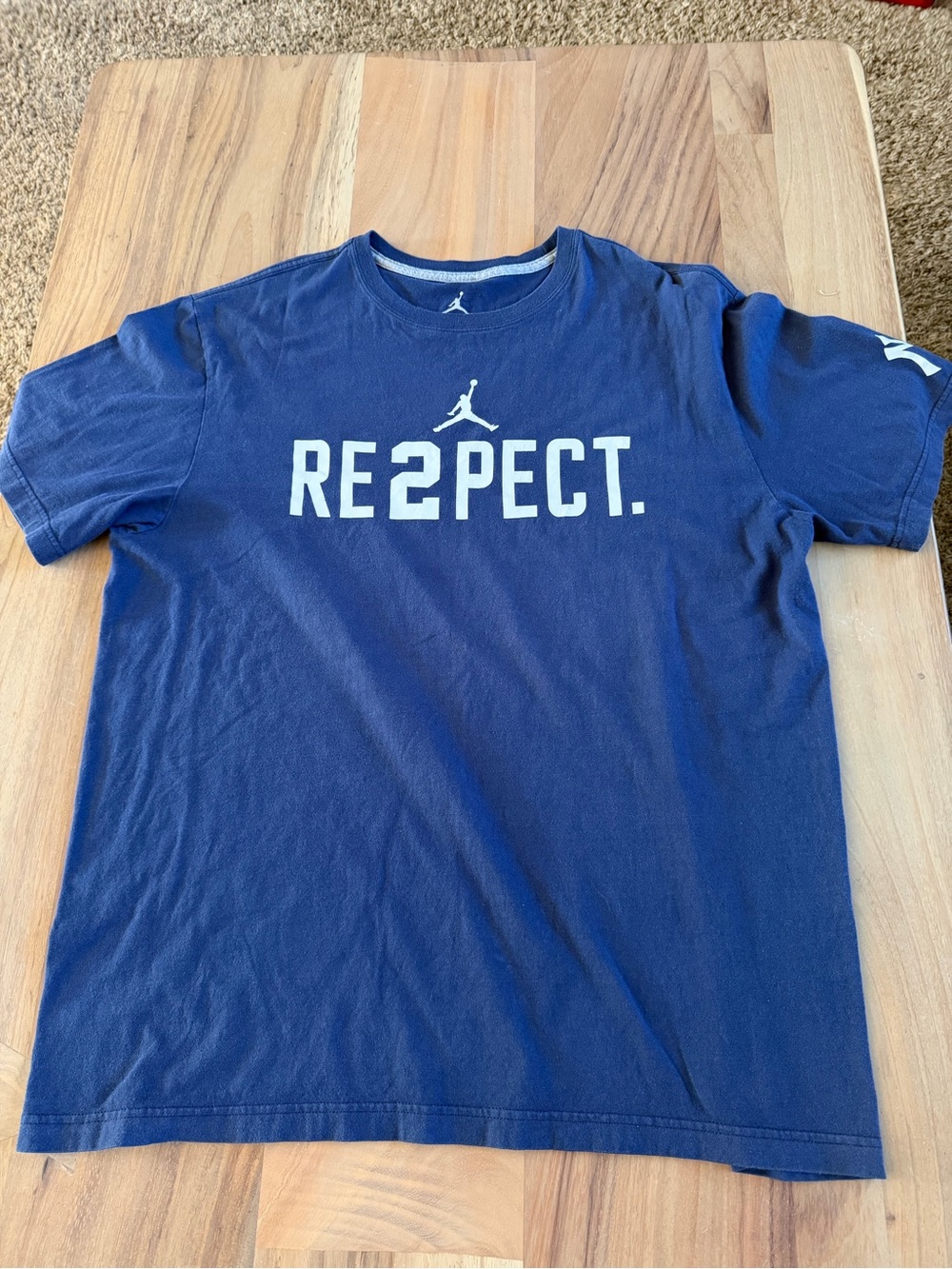 Jordan Navy Blue RE2PECT. Graphic Short Sleeve Tee